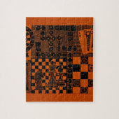 Schach-Schachbretter dominieren Puzzle (Vertikal)