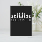 Schach - Schachmeister Begleitkarte (Stehend Vorderseite)