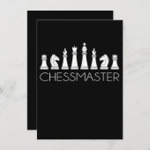 Schach - Schachmeister Einladung (Vorne/Hinten)
