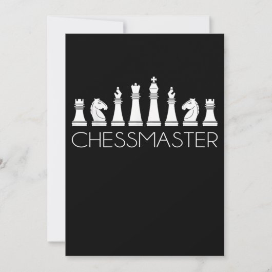 Schach - Schachmeister Einladung (Vorderseite)
