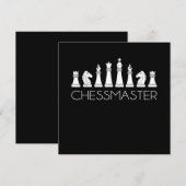 Schach - Schachmeister Einladung (Vorne/Hinten)