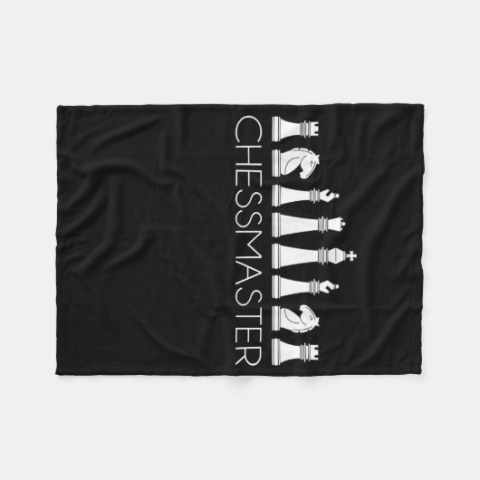 Schach - Schachmeister Fleecedecke (Vorderseite (Horizontal))