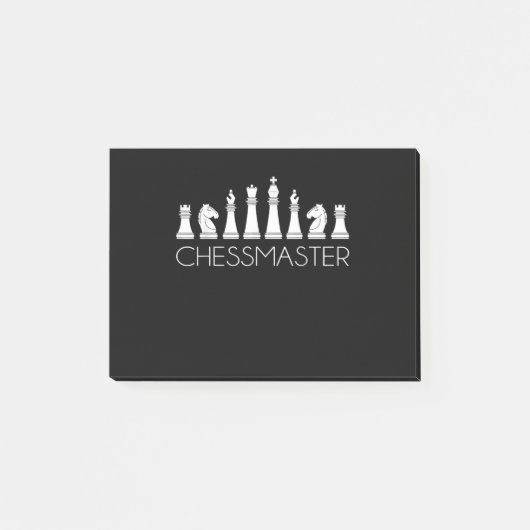 Schach - Schachmeister Post-it Klebezettel (Vorderseite)