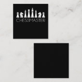 Schach - Schachmeister Quadratische Visitenkarte (Vorne/Hinten)