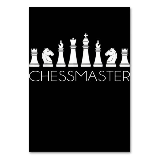Schach - Schachmeister Tischnummer (Vorderseite)