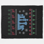 Schach - Schachpartituren Ugg Weihnachten Fleecedecke (Vorderseite (Horizontal))