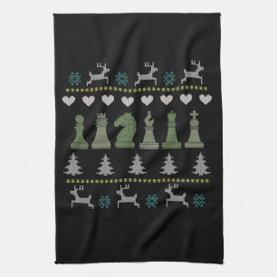 Schach - Schachpartituren Ugg Weihnachten Geschirrtuch