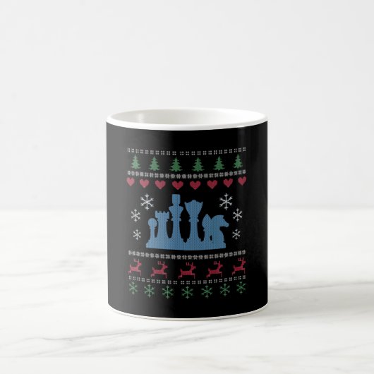 Schach - Schachpartituren Ugg Weihnachten Kaffeetasse (Mittel)