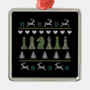 Schach - Schachpartituren Ugg Weihnachten Ornament Aus Metall