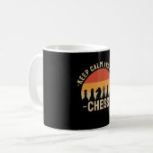 Schach Schachspieler Kaffeetasse (Vorderseite Links)