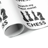 Schach schaut auf meinen nächsten Schachzug Geschenkpapier (Rolleneckpunkt)