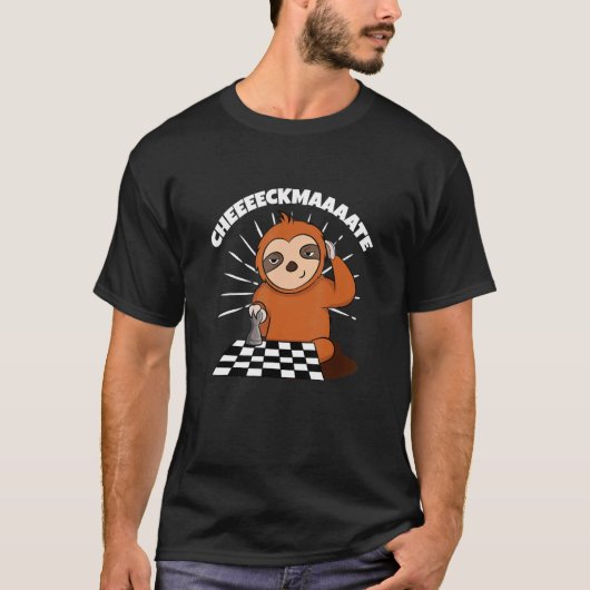 Schach-Schläfchen in einem lustigen Schachspiel T-Shirt (Vorderseite)