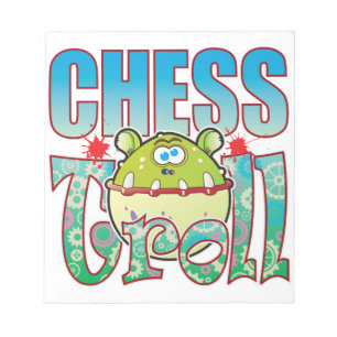 Schach-Schleppangel Notizblock