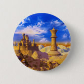Schach-Schloss Button (Vorderseite)