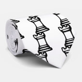 Schach - Schloss Krawatte (Gerollt)