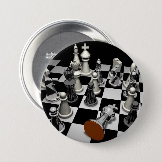 Schach-Schlüsselanhänger Button (Vorne & Hinten)