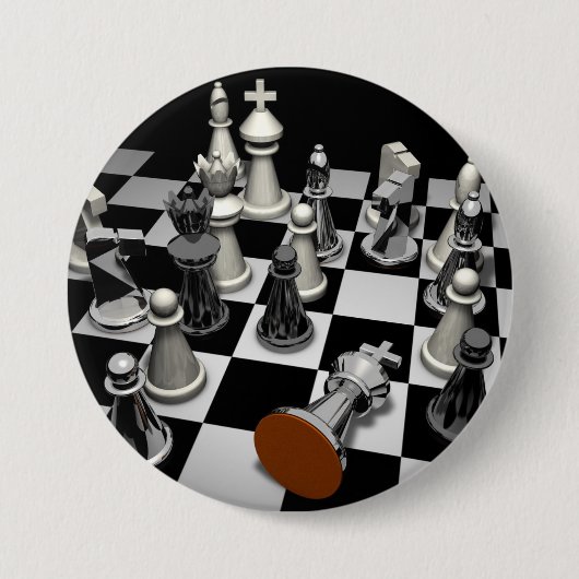 Schach-Schlüsselanhänger Button (Vorderseite)