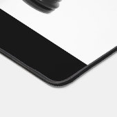 Schach Schwarz und Weiße Stücke Farbe Gold Name Schreibtischunterlage (Ecke)