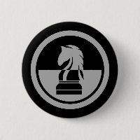 Schach - Schwarzer und Weiß Ritter