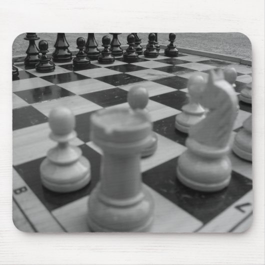 Schach-Set B&W Mousepad (Vorne)