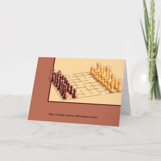 Schach-Set Einladung (Rückseite)