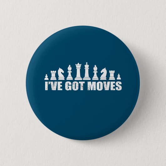 Schach Set Pieces Ive Got Fans Liebhaber Cool Button (Vorderseite)