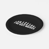 Schach Set Pieces Ive Got Fans Liebhaber Cool Pappteller (Schrägansicht)