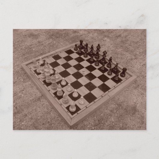 Schach-Set Postkarte (Vorderseite)
