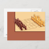 Schach-Set Postkarte (Vorne/Hinten)