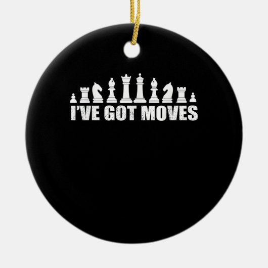 Schach Set Stücke Ich Got Fans Liebhaber Cool Keramik Ornament (Vorne)