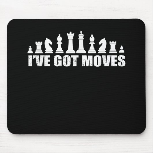 Schach Set Stücke Ich Got Fans Liebhaber Cool Mousepad (Vorne)