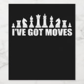 Schach Set Stücke Ich Got Fans Liebhaber Cool Weinetikett (Einzelnes Label)