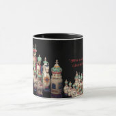 Schach Shakhmaty Black Red Russian Ultimate Tasse (Zentrum)