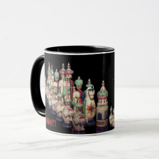 Schach Shakhmaty Black Red Russian Ultimate Tasse