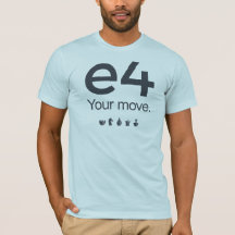 Schach-Shirt: e4