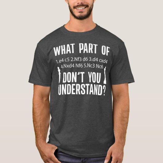 Schach sizilianische Verteidigung bewegt Notation  T-Shirt (Vorderseite)