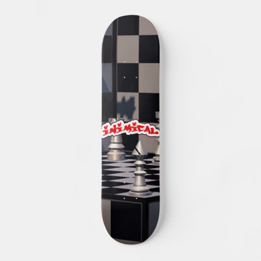Schach Skateboard (Vorderseite)