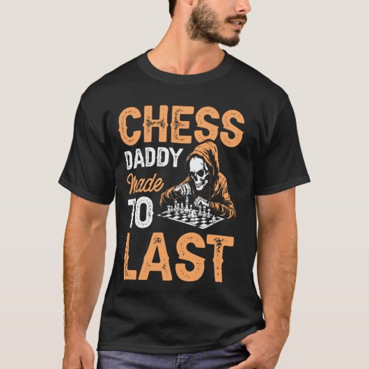 Schach Skeleton Master - Schachmann Schachbrettvat T-Shirt (Vorderseite)