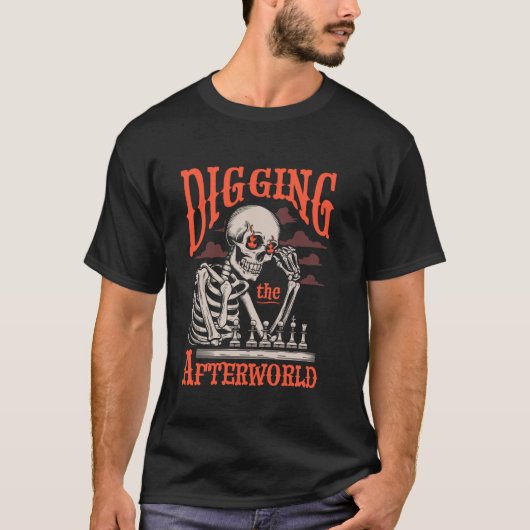 Schach Skeleton Schachbrett - Master Schach T-Shirt (Vorderseite)