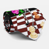 Schach-Skelette Krawatte (Gerollt)