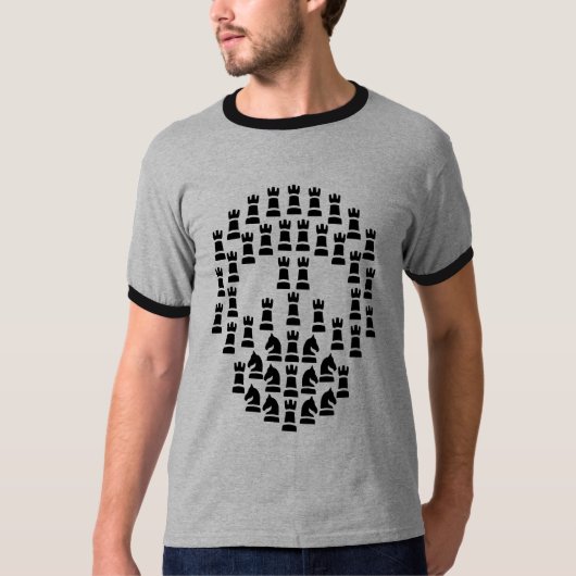 Schach Skull T-Shirt (Vorderseite)