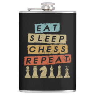 Schach - Sleep Schach wiederholen Flachmann