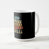 Schach - Sleep Schach wiederholen Kaffeetasse (VorderseiteRechts)