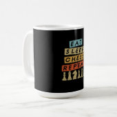 Schach - Sleep Schach wiederholen Kaffeetasse (Vorderseite Links)