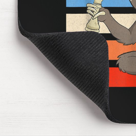 Schach Sloth langsamer Keckmatt in einem sonnigen Mousepad (Ecke)