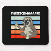 Schach Sloth langsamer Keckmatt in einem sonnigen Mousepad (Vorne)