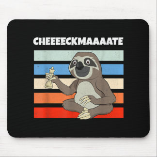 Schach Sloth langsamer Keckmatt in einem sonnigen Mousepad