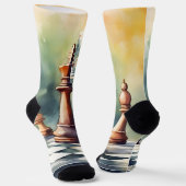 Schach Socken (Gewinkelt)