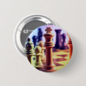Schach-Spiel-Knopf Button (Vorne & Hinten)