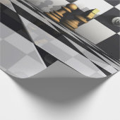 Schach-Spiel-König Geschenkpapier (Ecke)